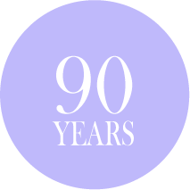 blue 90 years icon